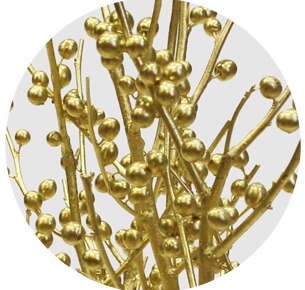 Илекс крашеный золотой (Ilex painted metal gold)
